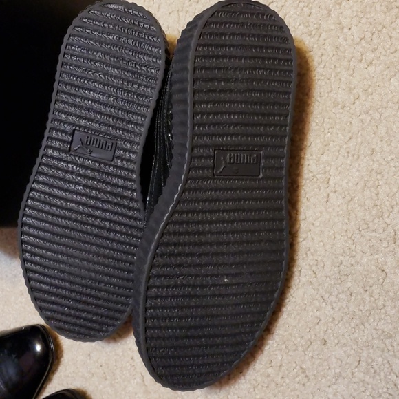 Fenty Black on black  Patent Leather Puma - Picture 5 of 8